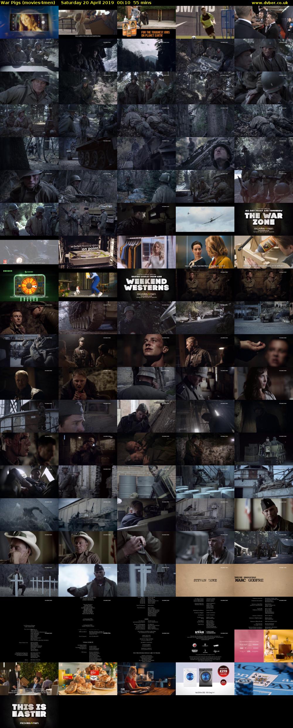 War Pigs (movies4men) Saturday 20 April 2019 00:10 - 01:05