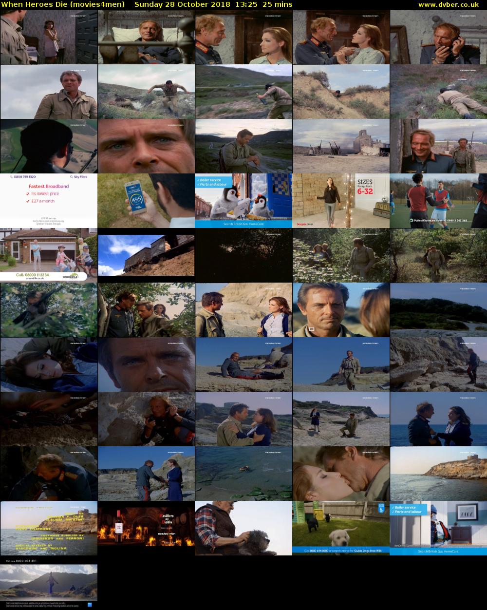 When Heroes Die (movies4men) Sunday 28 October 2018 13:25 - 13:50