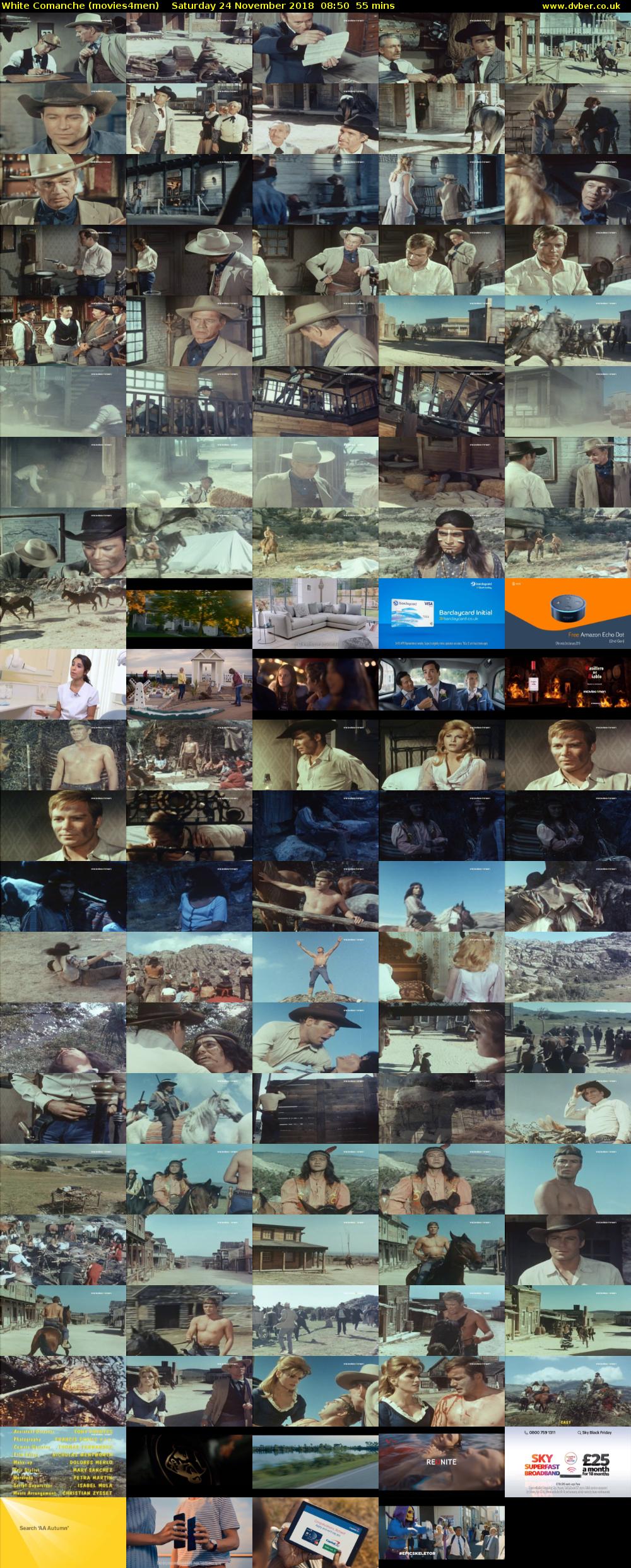 White Comanche (movies4men) Saturday 24 November 2018 08:50 - 09:45