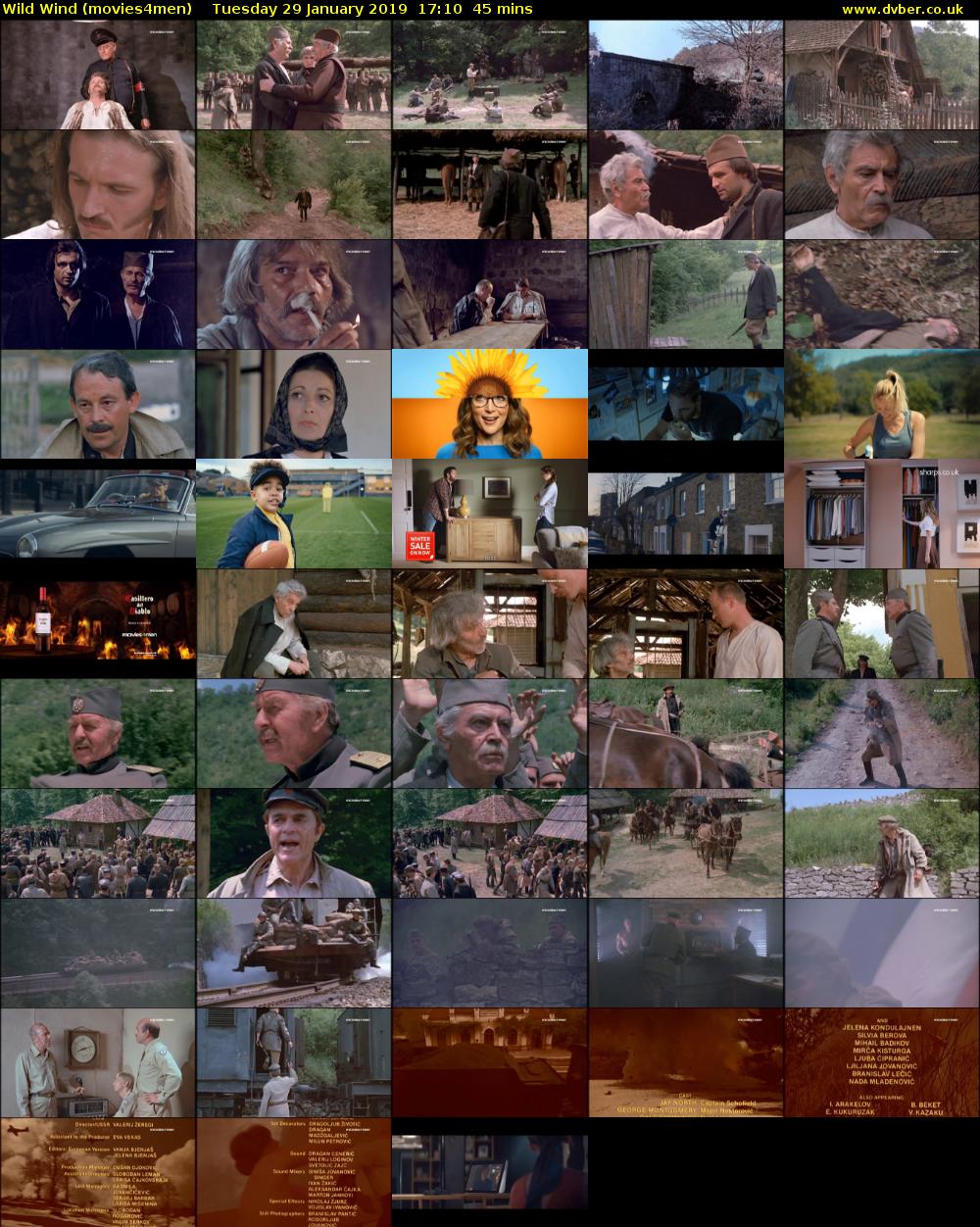Wild Wind (movies4men) Tuesday 29 January 2019 17:10 - 17:55