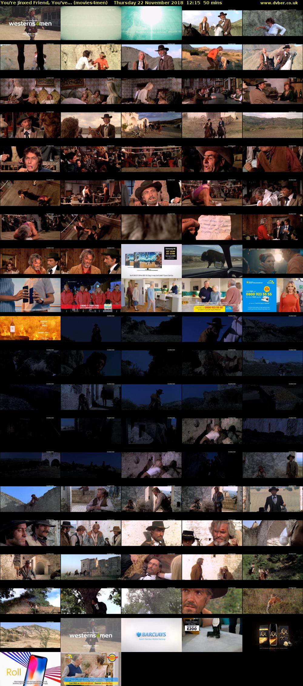 You're Jinxed Friend, You've... (movies4men) Thursday 22 November 2018 12:15 - 13:05