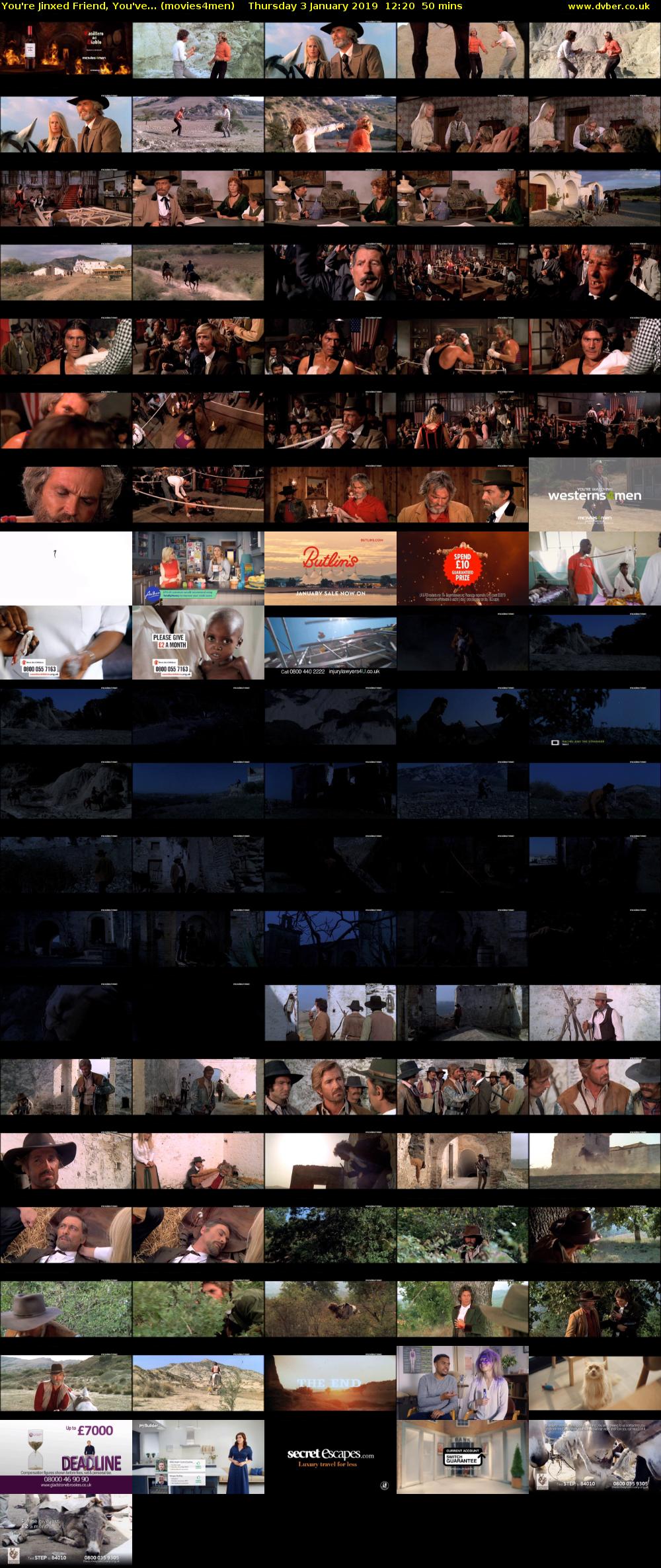 You're Jinxed Friend, You've... (movies4men) Thursday 3 January 2019 12:20 - 13:10