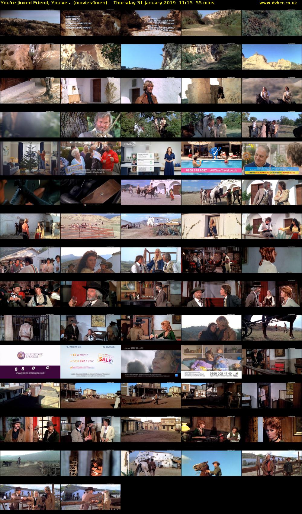 You're Jinxed Friend, You've... (movies4men) Thursday 31 January 2019 11:15 - 12:10