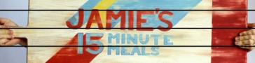 Programme banner for Jamie's 15 Minute Meals